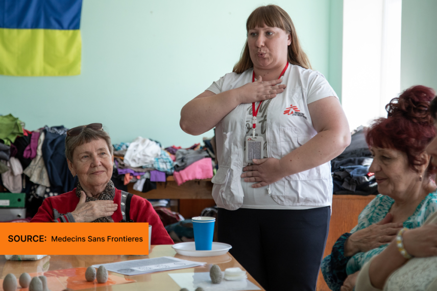 Mental health activities in Vinnytsia for people experiencing war-related PTSD